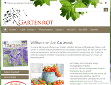 Tablet Screenshot of gartenrot.com